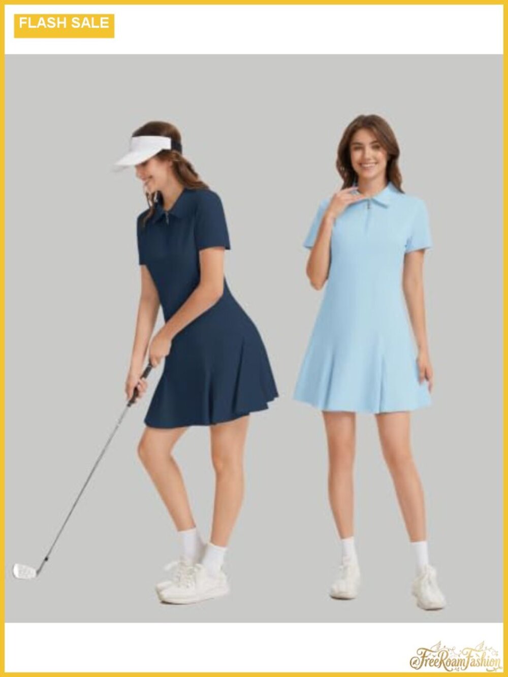 Golf Dress for Women Athletic Tennis Dress with Shorts and Pockets